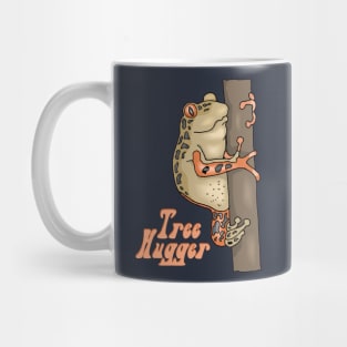 Retro Tree Hugger Tree Frog Mug